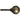 Ib Laursen greb i metal m/ruflet mønster - Antik messing-look