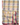 Ib Laursen quilt m/rødt, blåt, beige og gråt stribemønster