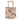 Ib Laursen mønsteret taske - Beige m/blomster