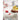 Södahl ´Line´ dug 140x320 cm - Offwhite/Rød