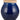 Ib Laursen ´Avignon´ vase - blå m/naturfarvet kant
