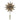 Ib Laursen topstjerne papir m/messingfarvet holder - Natur