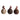 Nääsgränsgården ´Woodie´ høns 3-pak  H5,2 cm