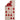 Cawö ´Christmas Edition´ håndklæde m/juletræer 50x100 cm - Natur/Rød
