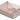 Biederlack uld/cashmere plaid 130x170 cm. - Rosa
