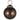 Ib Laursen ´Stillenat´ glas julekugle Ø5,8 cm - Rustic brown