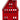 Ib Laursen hus m/lysholder t/1,3 cm lys - 6 vinduer/Rød