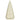Ib Laursen juletræ stående brede riller langs H23 cm - Creme