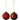 Ib Laursen rød julekugle t/ophæng m/glitter 1 stk. assorteret