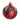 Brink Nordic kugle 2016 m/appelsin 6 cm