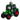 Brink Nordic traktor 6 cm - Grøn m/røde fælge
